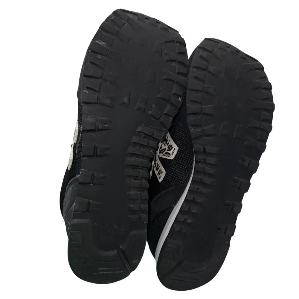 Size 9 Women’s New Balance 515 Shoe Black Leopard Print Sneakers Lace Up Low Top